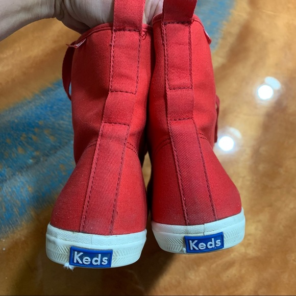 Keds Rookie Loop de Loop High Top Red Lace Up Sneakers size 9 - Picture 3 of 12